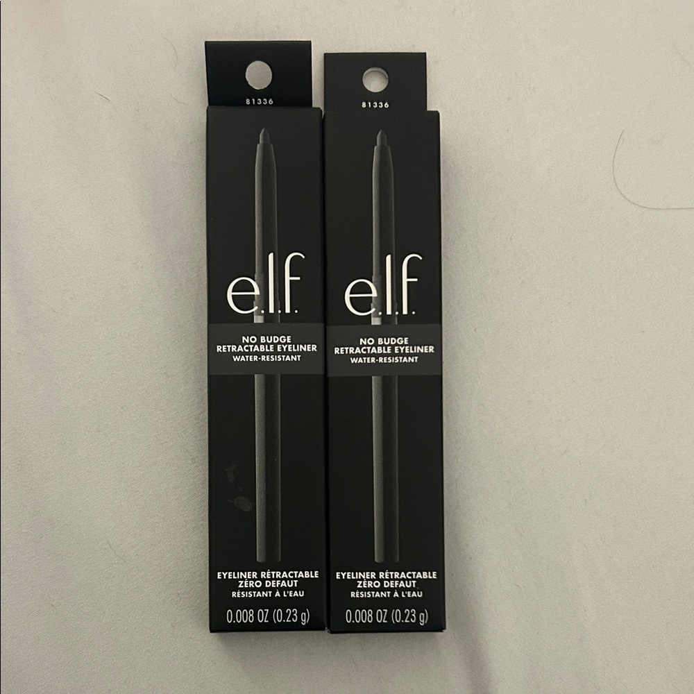 Elf No Budge Retractable Eyeliner - Charcoal set of 2 -0.008 oz